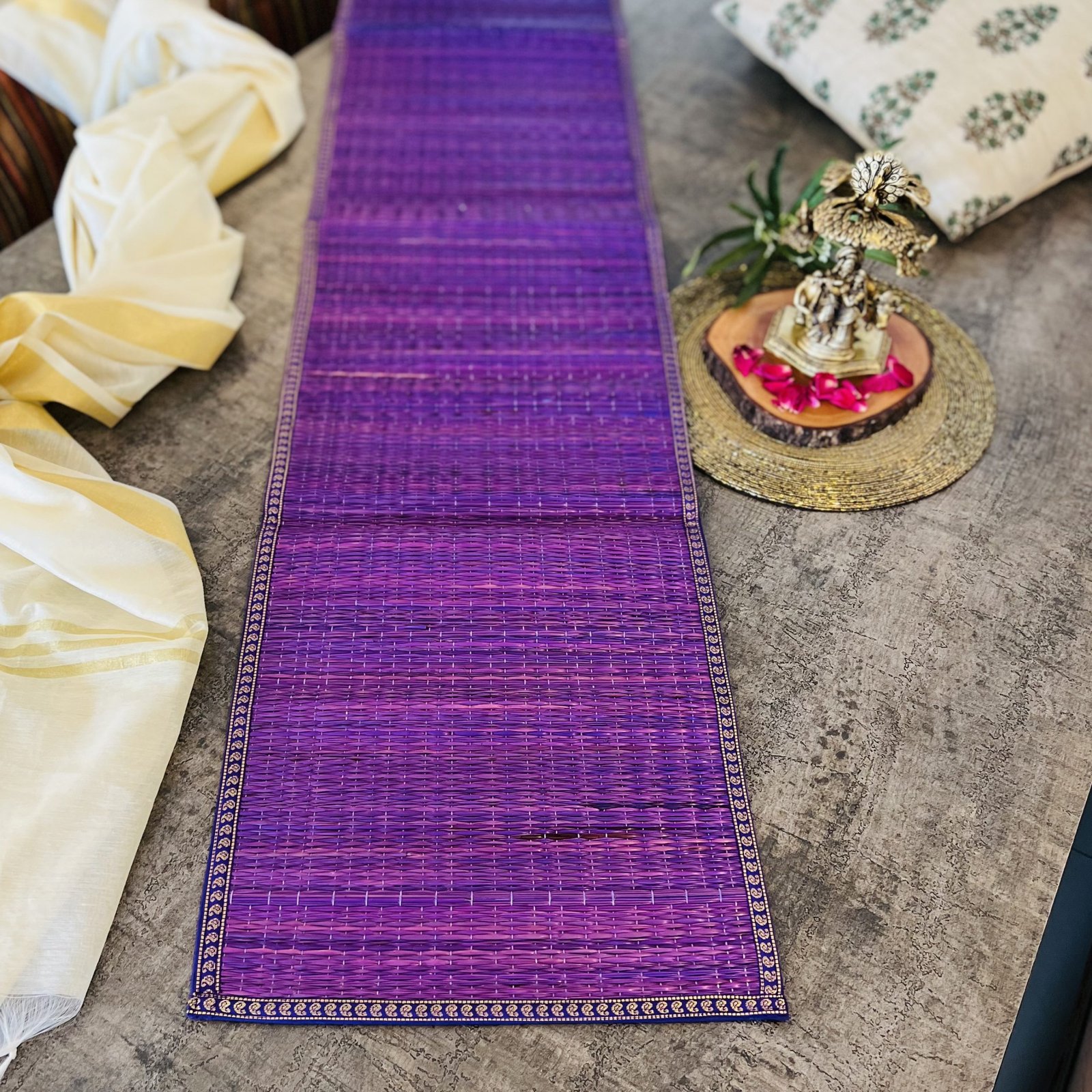 River Grass Table Runner (Purple) to JustFab