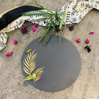 Stone Platter (Circular, 30cm, Design 2)