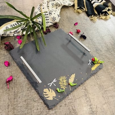 Stone Platter (Square with Handle)