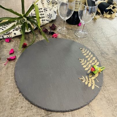 Stone Platter (Circular, 30cm, Design 1)