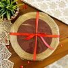 Bead Decorative Table Mat Gift Set (Red Gold)