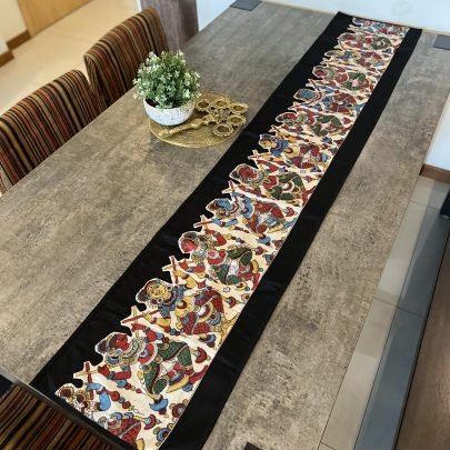 Kalamkari Design Table Runner (Black D1)
