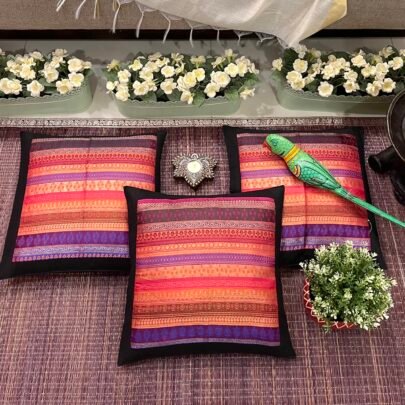 Brocade Silk Cushion Covers (Set of 3, Umera5)