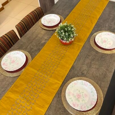 Silk Appliqué Table Runner (C5)