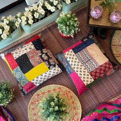 Mashru Silk Cushion Covers (Set of 2, Kanishka4)