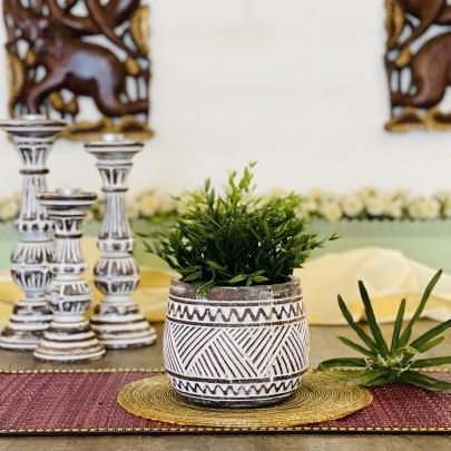 Wooden Plant Holder (Large, Design 2)