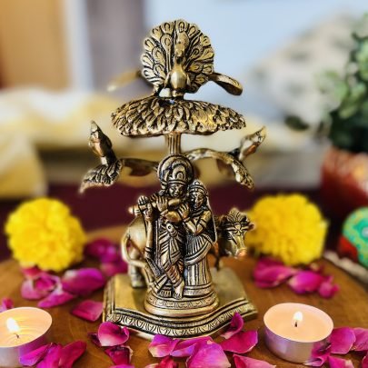 Brass Radha Krishna