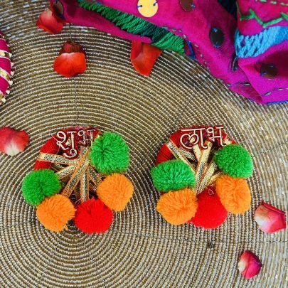 Festive Shubh Labh (Set of 2, Red)