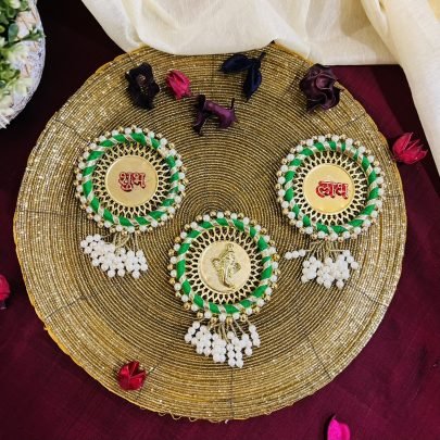 Festive Door Hangings (Set of 3, Green)