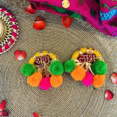 Festive Shubh Labh (Set of 2, Yellow)