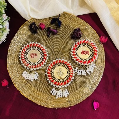 Festive Door Hangings (Set of 3, Red)