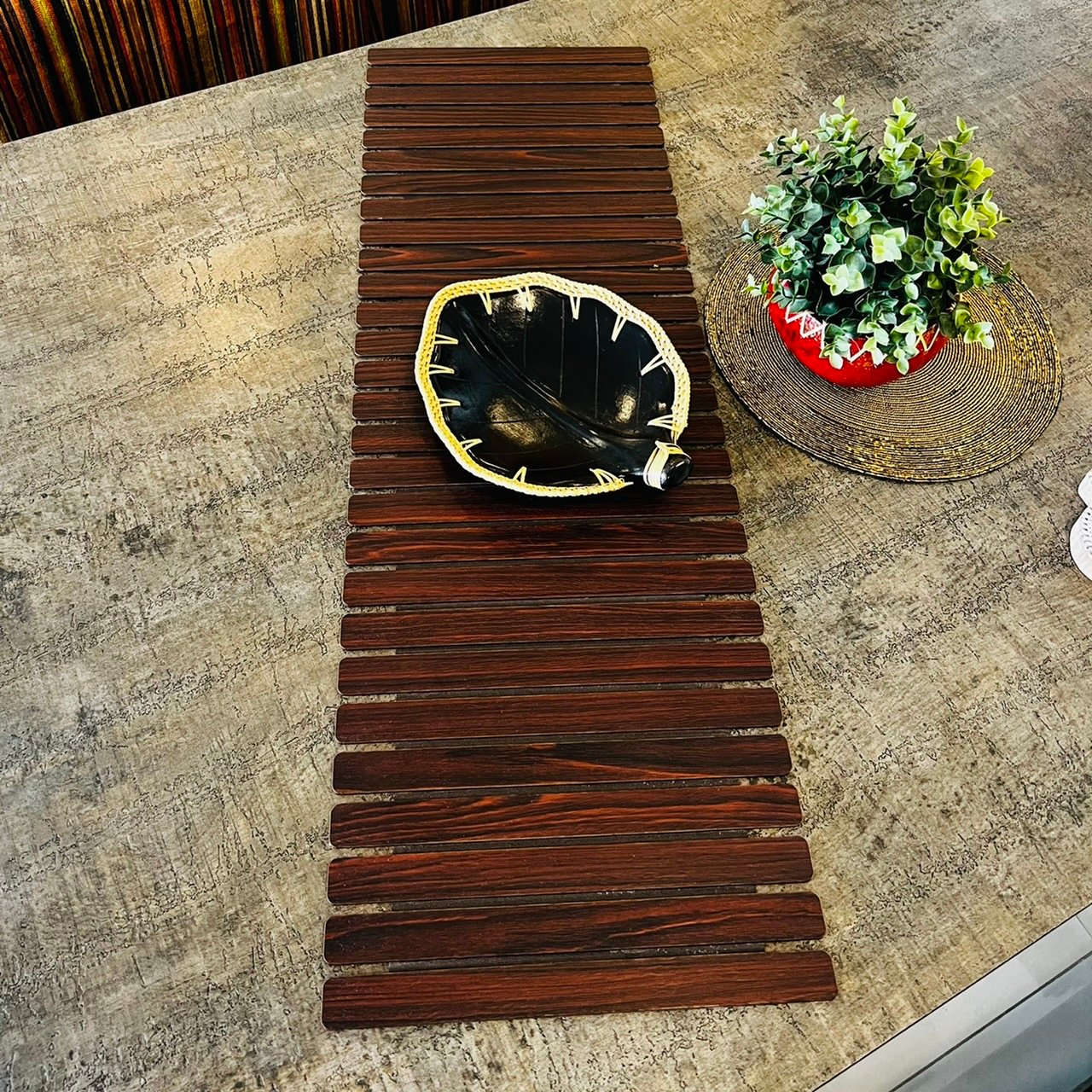 Bamboo Table Runner (Dark Brown) - Image 2