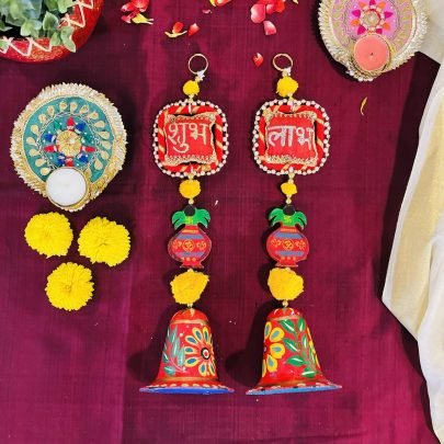 Decorative Door/Wall Hangings (Set of 2, Red)