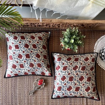 Mashru Silk Cushion Covers (Set of 2, TH5)