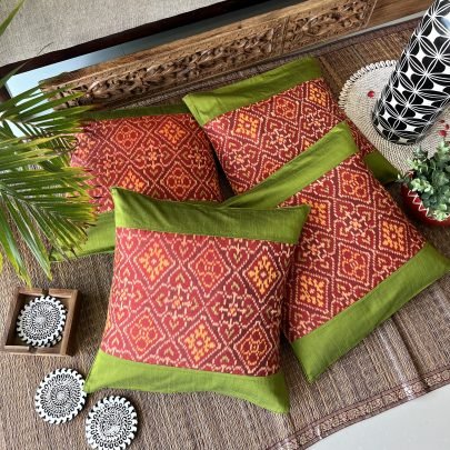 Patola Silk Cushion Covers (Set of 4, PS1)
