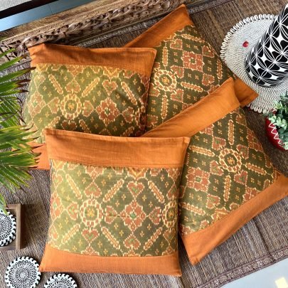 Patola Silk Cushion Covers (Set of 4, PS2)