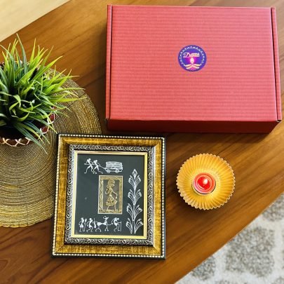 Festive Wall Art & Diya Gift Set (D11)