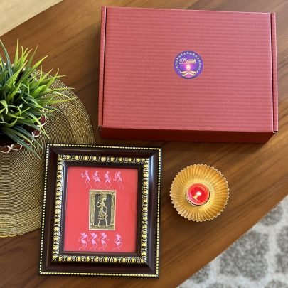 Festive Wall Art & Diya Gift Set (D6)