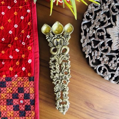 Brass Diya Arti Spoon (Triple Diya)