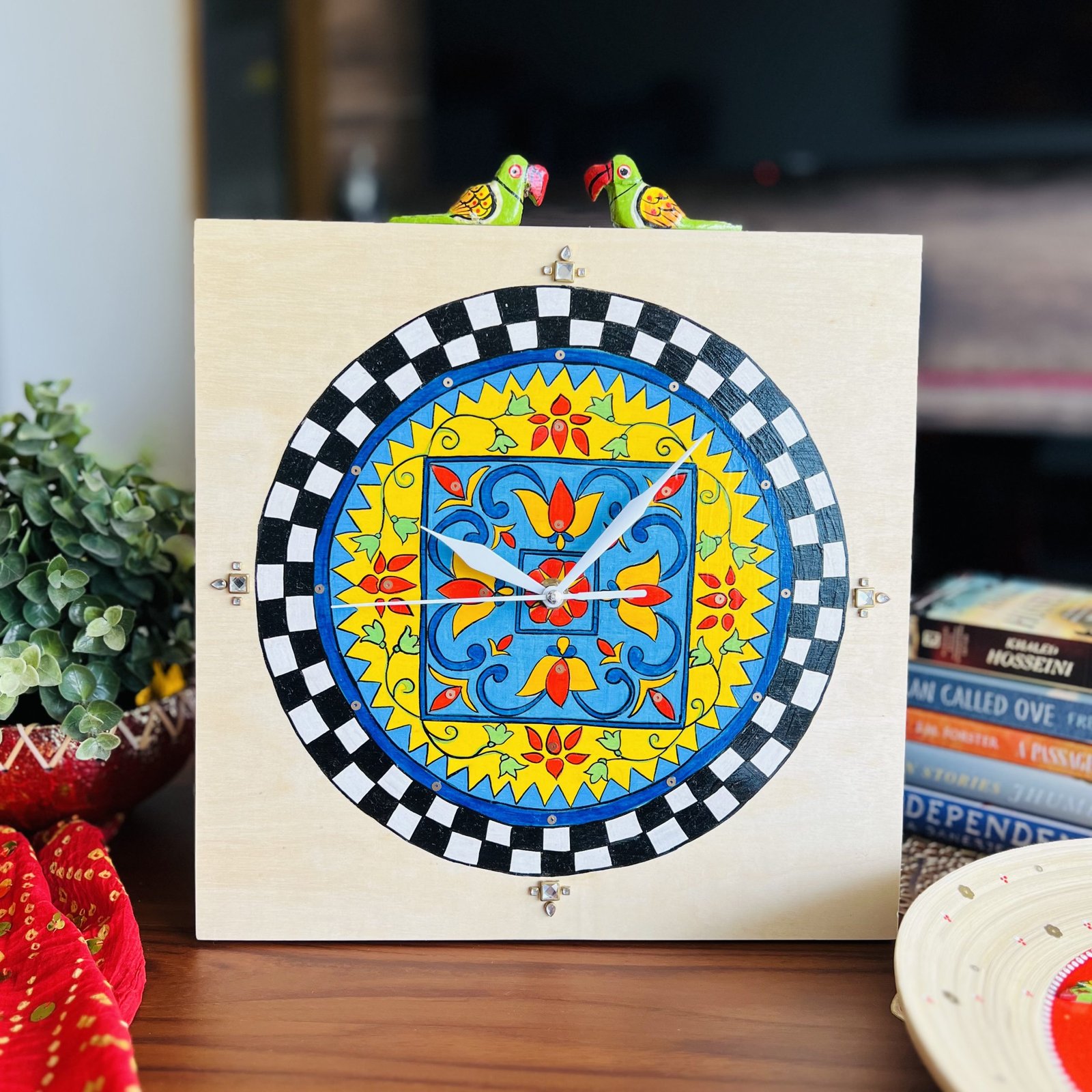 Decorative Wooden Clock (Design 2) - Image 2