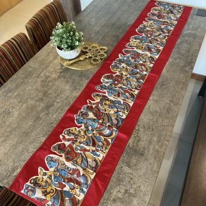 Kalamkari Design Table Runner (Red D4)