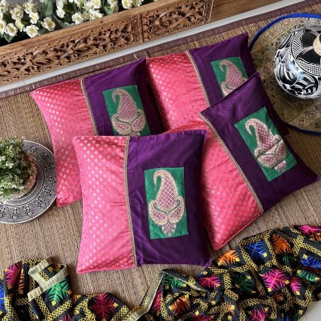 Silk Cushion Covers (Set of 4, BS-9)