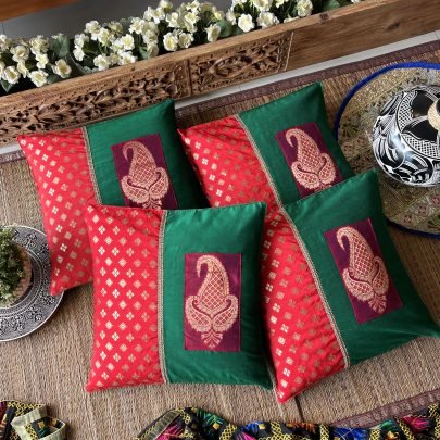 Silk Cushion Covers (Set of 4, BS-10)