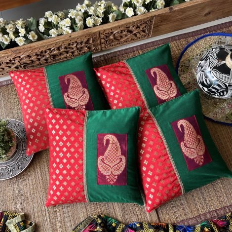 Silk Cushion Covers (Set of 4, BS-10)
