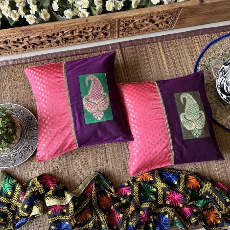 Silk Cushion Covers (Set of 2, BS-9B)