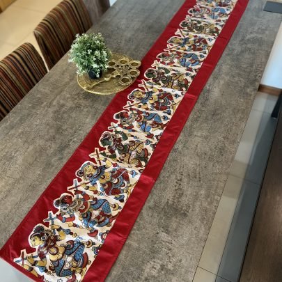 Kalamkari Design Table Runner (Red D1)