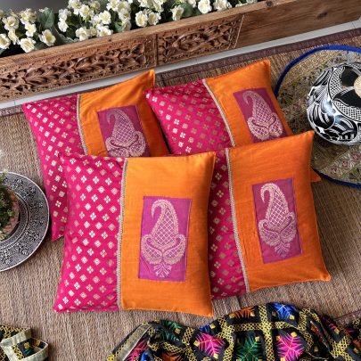 Silk Cushion Covers (Set of 4, BS-1)
