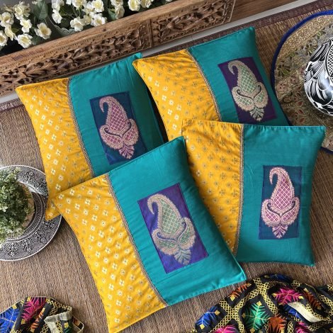 Silk Cushion Covers (Set of 4, BS-8B)