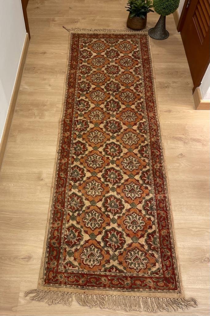 Dhurrie Rug / Floor Mat (6x2ft, D1)