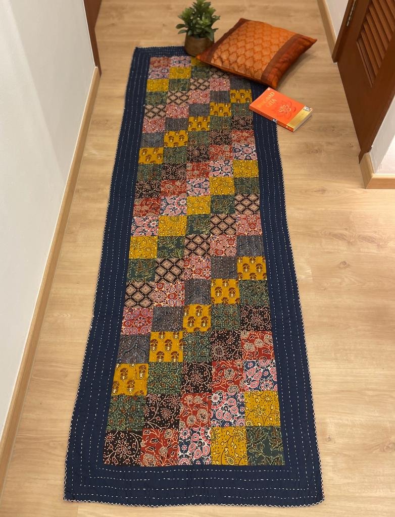 Bed Runner / Sofa Throw / Yoga Mat (Multicolor) - Image 10