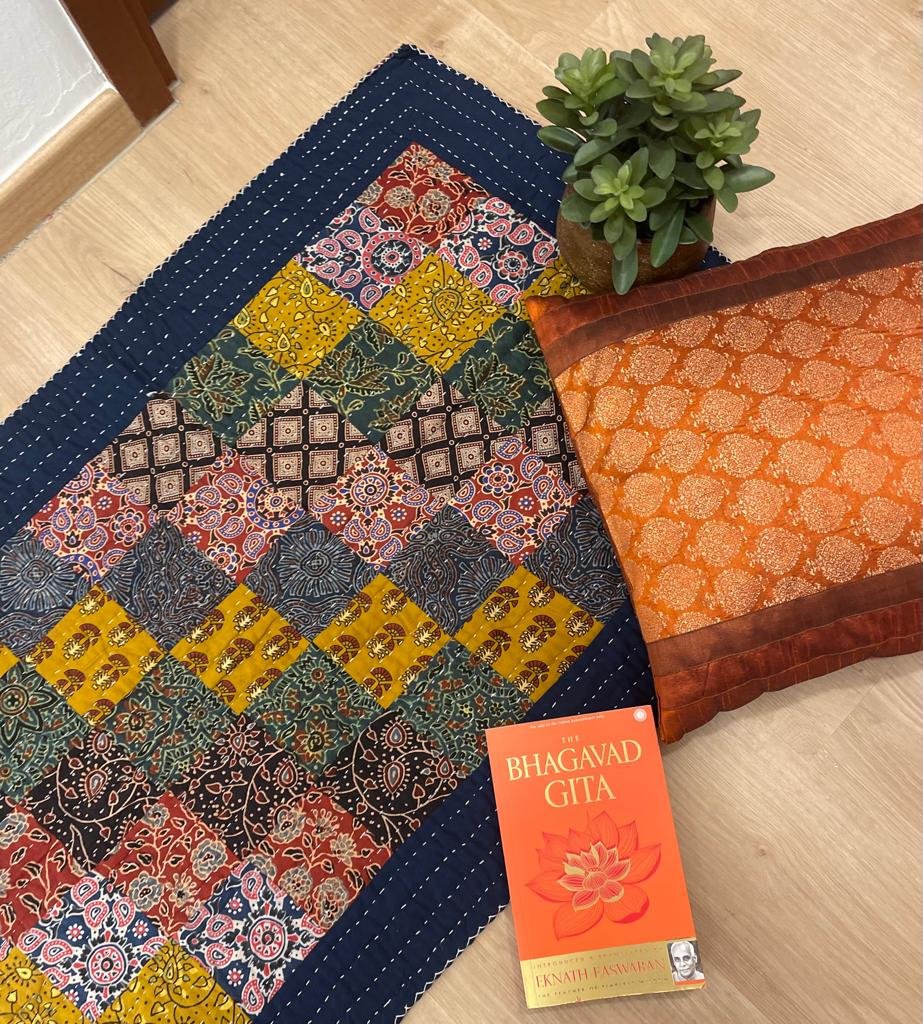 Bed Runner / Sofa Throw / Yoga Mat (Multicolor) - Image 8