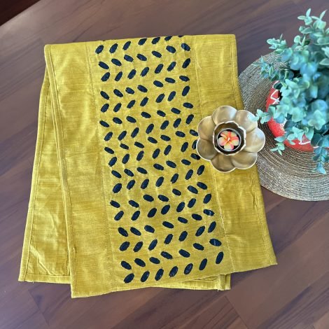 Silk Appliqué Table Runner (C7) - Image 2