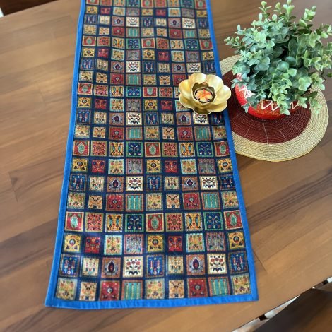 Festive Printed Silk Table Runner (B1)