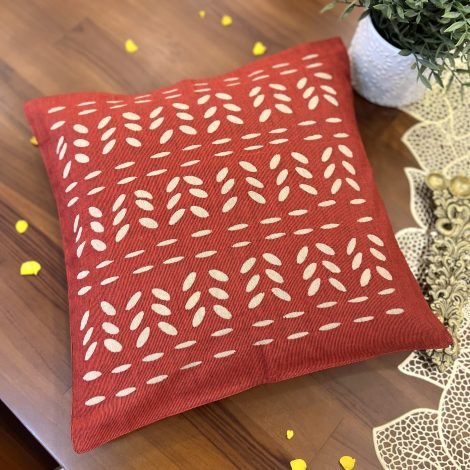 Cotton Appliqué Cushion Cover (NS3) - Image 2