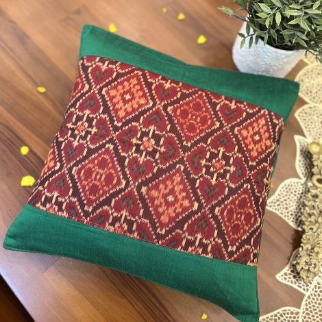Patola Silk Cushion Cover (PS8) - Image 2