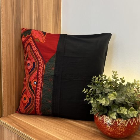 Hand Embroidered Cushion Cover (B1E)