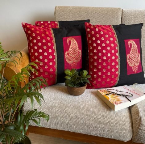 Silk Cushion Covers (Set of 4, BS-12)