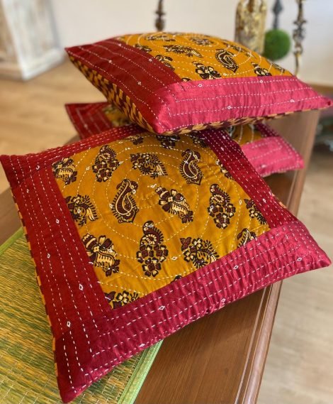 Mashru Silk Cushion Covers (Set of 3, NS1)
