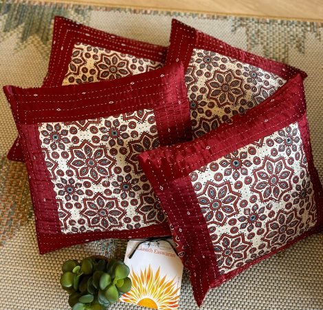 Mashru Silk Cushion Covers (Set of 4, NS2)