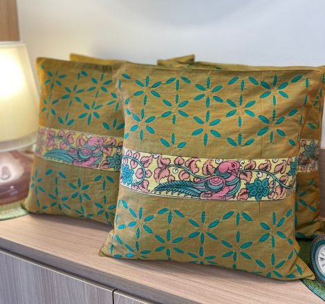 Cotton Appliqué with Kalamkari Design (Set of 4, NS1) - Image 4