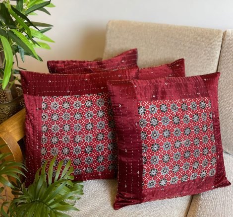 Mashru Silk Cushion Cover (NS4) - Image 3