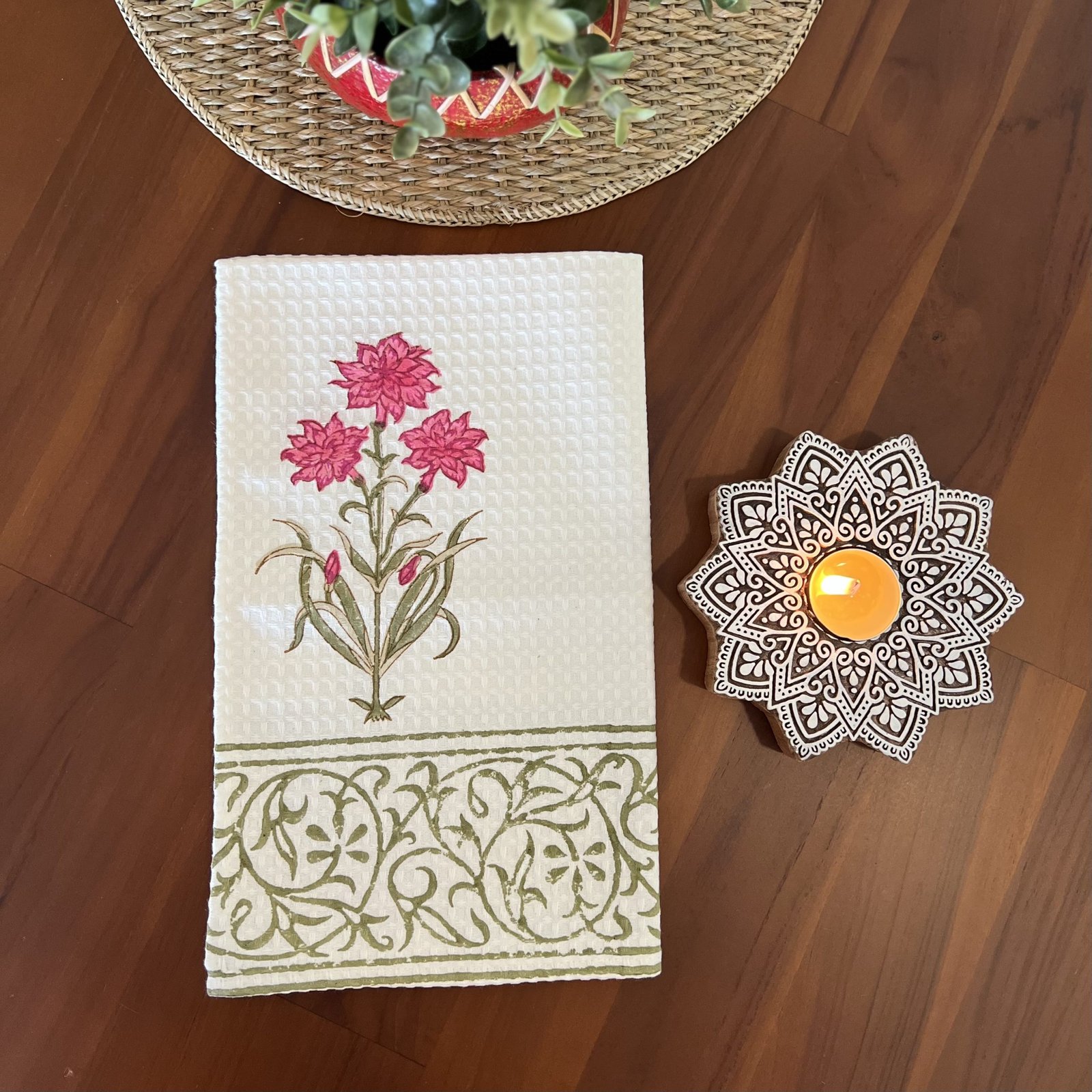 (NGS7) Cotton Block Printed Napkin - Image 2