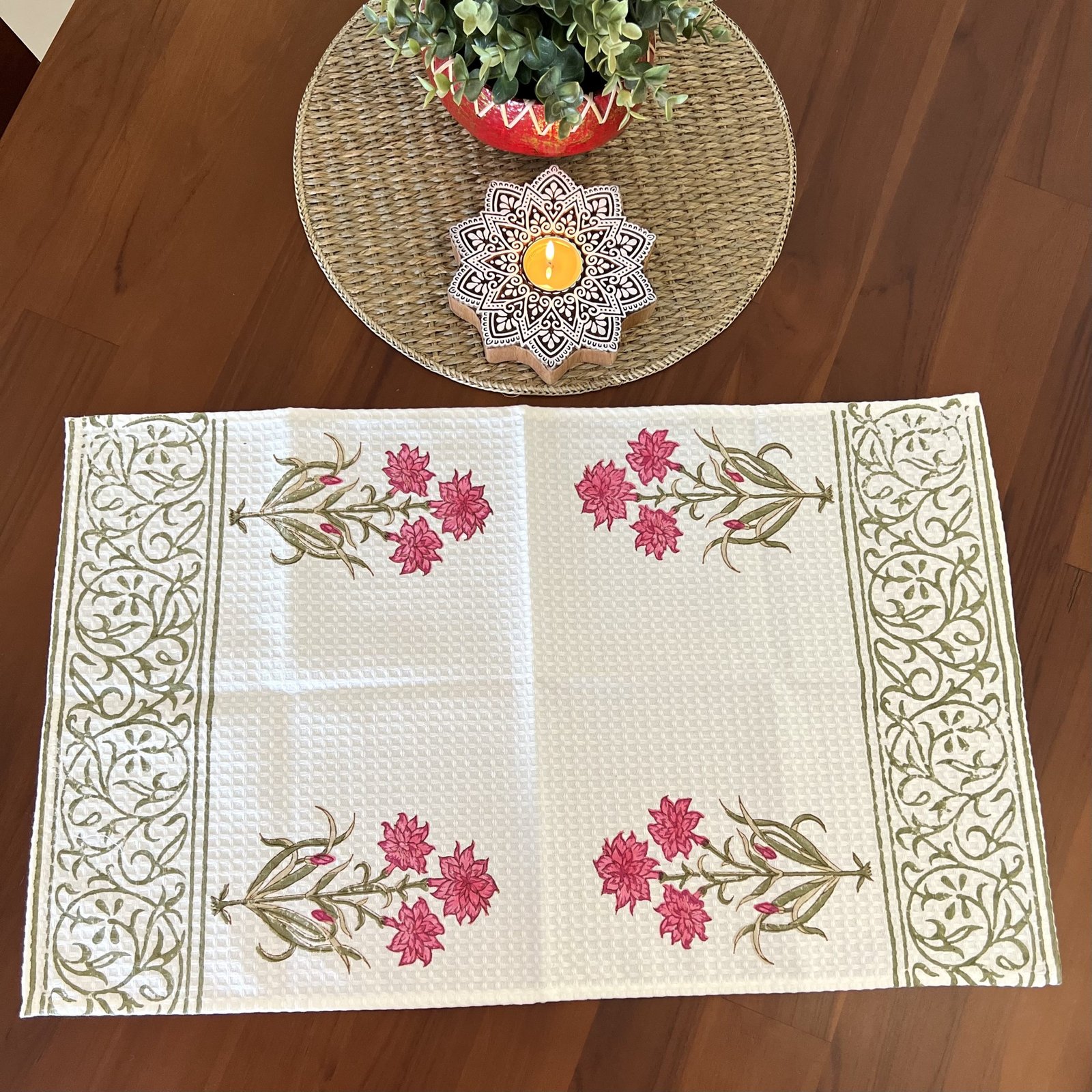 (NGS7) Cotton Block Printed Napkin