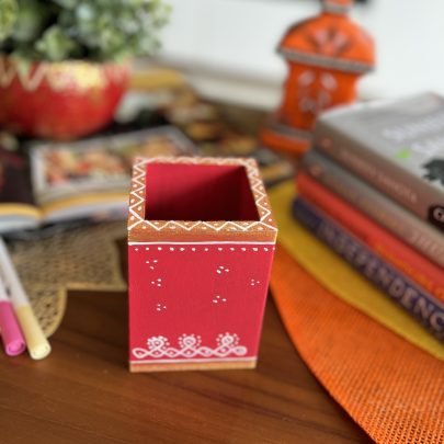 Multipurpose Wooden Stand (Red)