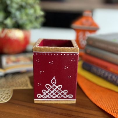 Multipurpose Wooden Stand (Maroon)