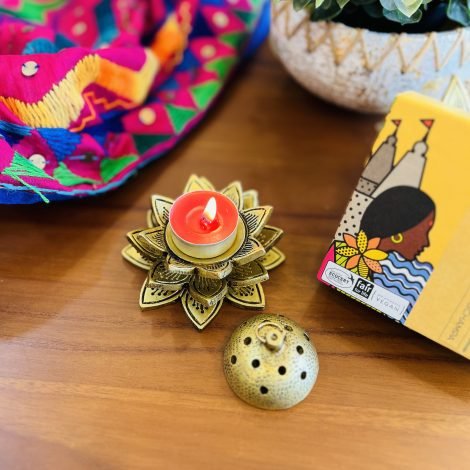 Brass Dhoop Diya (Design 2) - Image 2